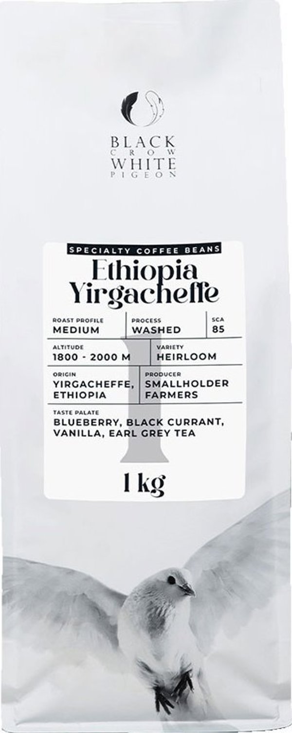Καφές σε κόκκους Black Crow White Pigeon Ethiopia Yirgacheffe 1 kg