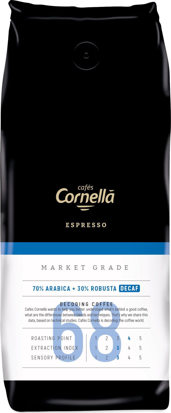 Kawa ziarnista Cornella Kawa ziarnista CORNELLA Espresso 68 Market Grade Decaf 1 kg