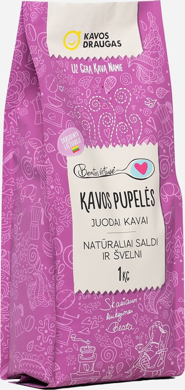 Καφές σε κόκκους Kavos Draugas Beatos Virtuve Juodai Kavai 1 kg