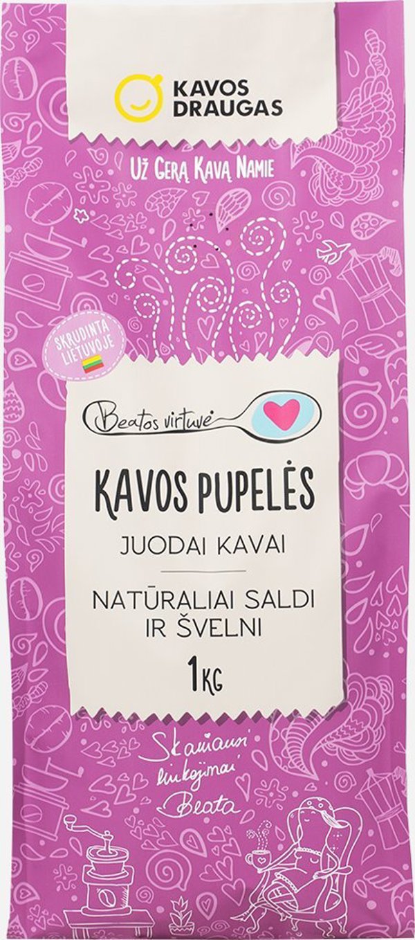 Καφές σε κόκκους Kavos Draugas Beatos Virtuve Juodai Kavai 1 kg