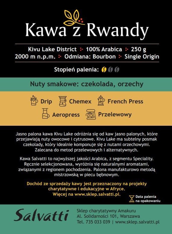 Kawa ziarnista Salvatti Kawa Speciality Salvatti 250 g