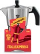 Αλουμινένια καφετιέρα Pezzetti Italexpress 14 φλιτζάνια  ιταλικό στυλ ασημί
