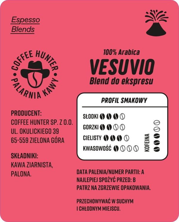 Kawa ziarnista Coffee Hunter Vesuvio 1 kg
