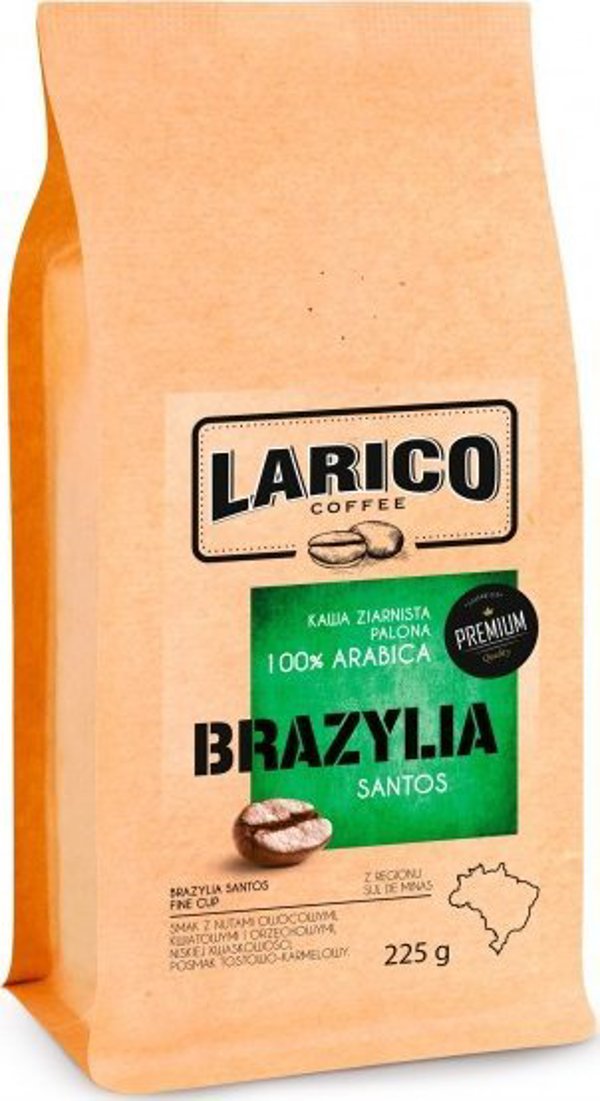 Larico Καφές σε Κόκκους Βραζιλία Santos 100% Arabica 225g