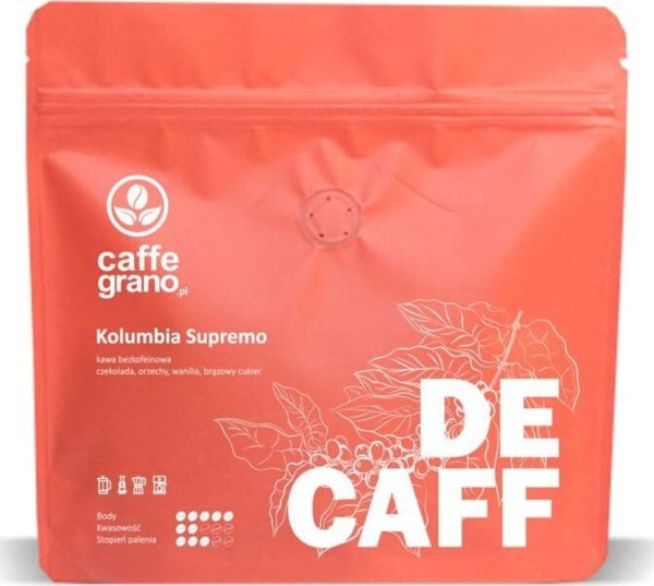 Kawa ziarnista Caffe Grano Supremo Swiss Water 250 g