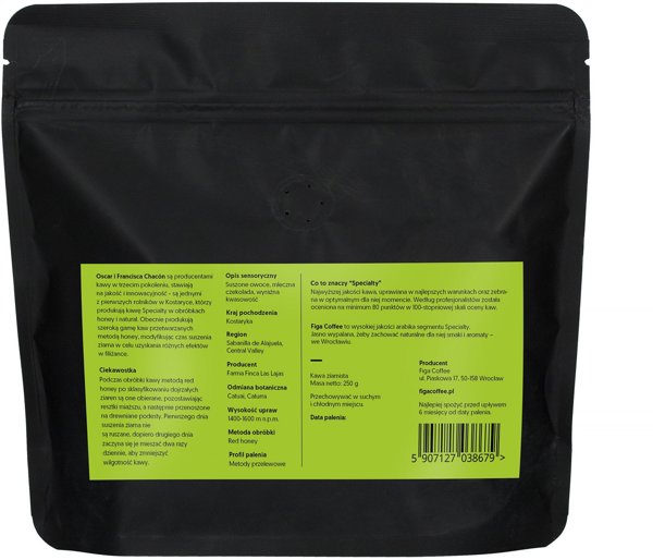 Kawa ziarnista Figa Coffee Kostaryka Las Lajas Filtr 250g