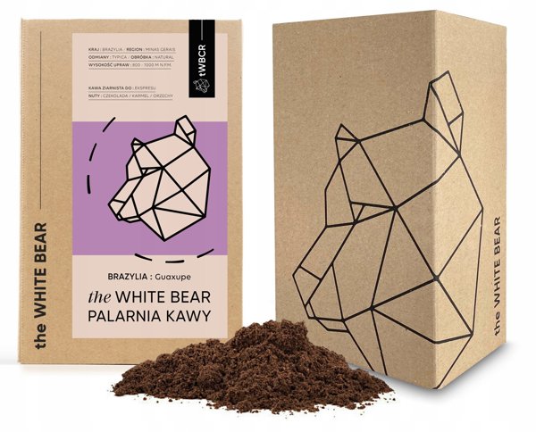 Kawa ziarnista The White Bear Brazylia Guaxupe A 1kg