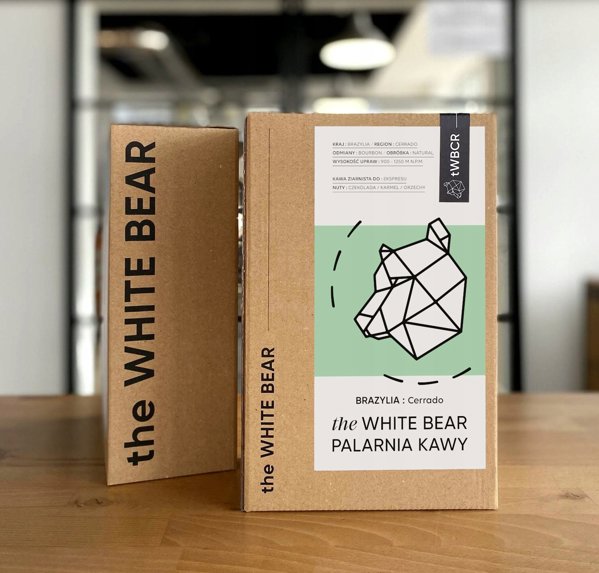 Kawa ziarnista The White Bear Brazylia Guaxupe A 1kg