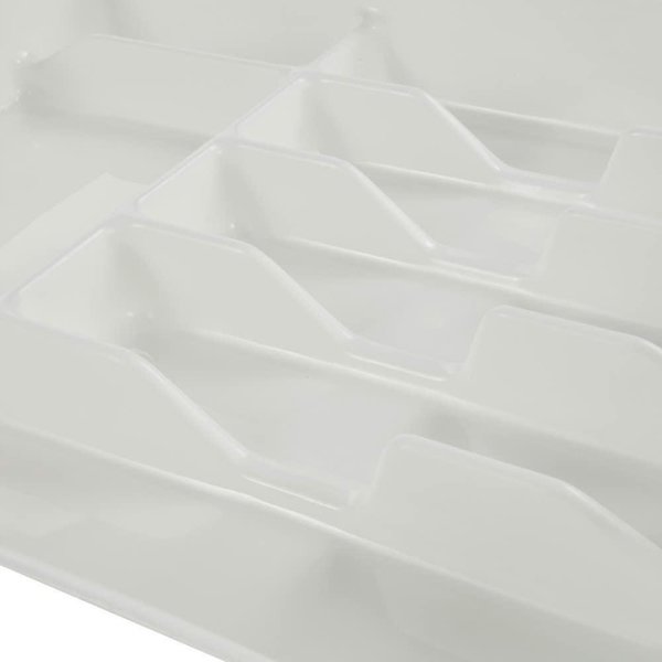 Keeeper Θήκη Οργάνωσης Μαχαιροπίρουνων Filippa 1046 με 13 Θήκες και Συρόμενο Κάλυμμα, Λευκή