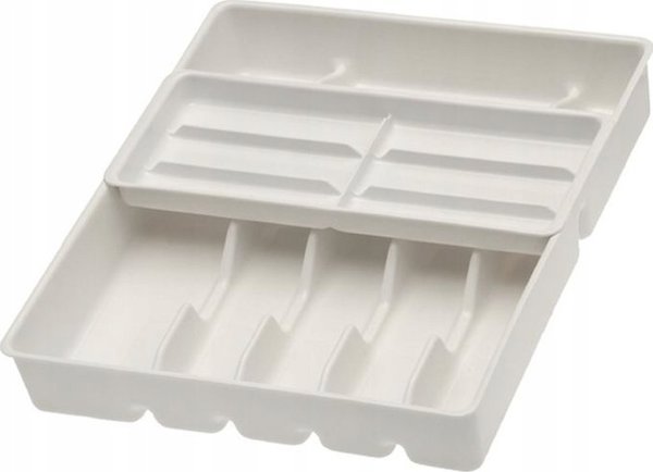 Keeeper Θήκη Οργάνωσης Μαχαιροπίρουνων Filippa 1046 με 13 Θήκες και Συρόμενο Κάλυμμα, Λευκή