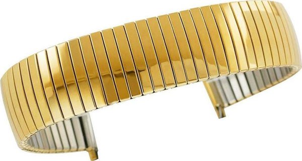 Kemer Ελαστικό χρυσό βραχιόλι HQ 18 έως 22 mm 101G-18/22