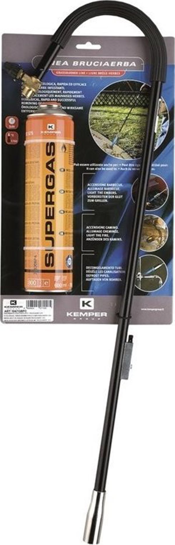 Kemper GRASSBURNER WITH PIEZO & GAS CARTRIDGE