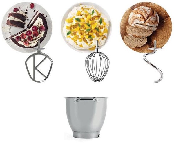 Kenwood Chef XL Pro, 6.7 L, Ασημί, Κουμπιά, Περιστροφικό, 2.4 L, 910 g, Ανοξείδωτο ατσάλι