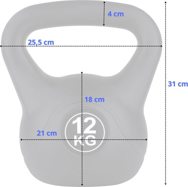 Kettlebell για άσκηση FUNFIT GYM&FITNESS 12 kg