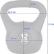 Kettlebell για άσκηση FUNFIT GYM&FITNESS 12 kg