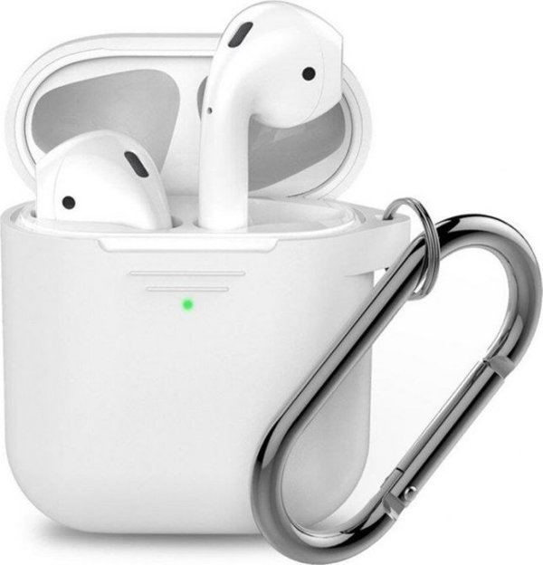 KeyBudz Θήκη AirPods 1/2 Elevate Σιλικόνης - Λευκό