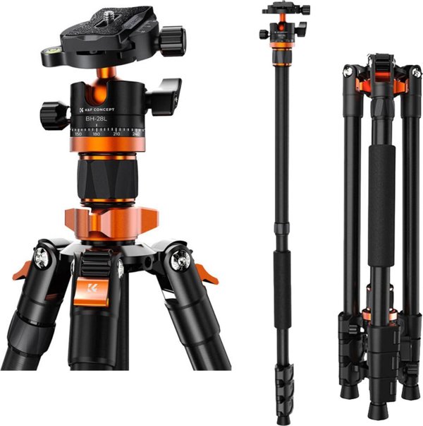 K&F Concept K254A3+BH-28L Τρίποδο φωτογραφικής μηχανής