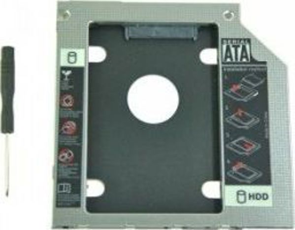 Θήκη QOLTEC για δεύτερο δίσκο 2.5 HDD 12.7 mm (51869)
