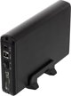 Θήκη Deltaco HDD DELTACO SATA 3.5" USB 3.0, μαύρη / MAP-GD33U3