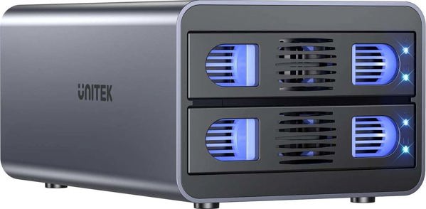Unitek Unitek RAID θήκη για δίσκο SATA 2.5''/3.5'' – 4 λειτουργίες, 40TB, 5Gb/s
