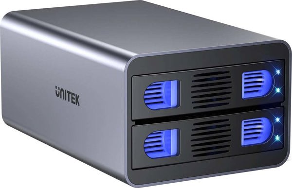 Unitek Unitek RAID θήκη για δίσκο SATA 2.5''/3.5'' – 4 λειτουργίες, 40TB, 5Gb/s