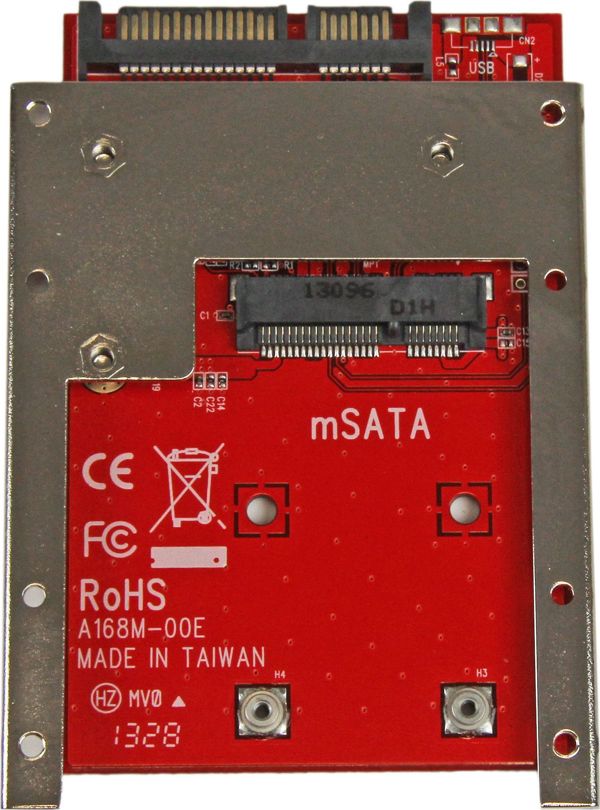 StarTech Προσαρμογέας mSATA SSD σε 2.5" SATA (SAT32MSAT257) - Μετατροπέας mSATA σε SATA 6Gb/s για Δίσκους SSD