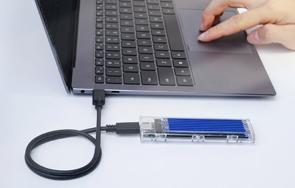 Θήκη Orico για δίσκο SDD M.2 Orico, NVME, USB-C 3.1 Gen.2, 10Gbps (μπλε)