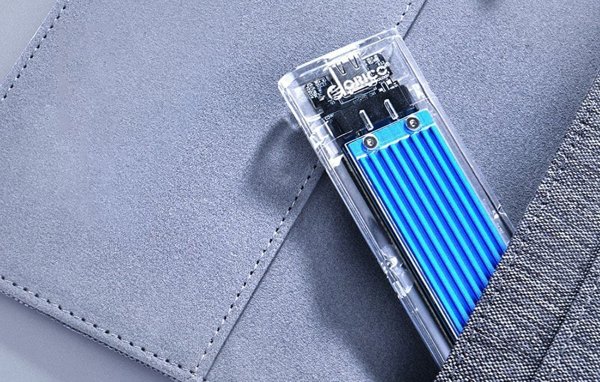 Θήκη Orico για δίσκο SDD M.2 Orico, NVME, USB-C 3.1 Gen.2, 10Gbps (μπλε)