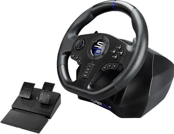 Subsonic Superdrive SV750 Drive Pro Sport Τιμόνι με Πεντάλ & Λεβιέ Ταχυτήτων, Δόνηση, 270° Rotation για PS4, Xbox Series X/S, Xbox One, Switch & PC
