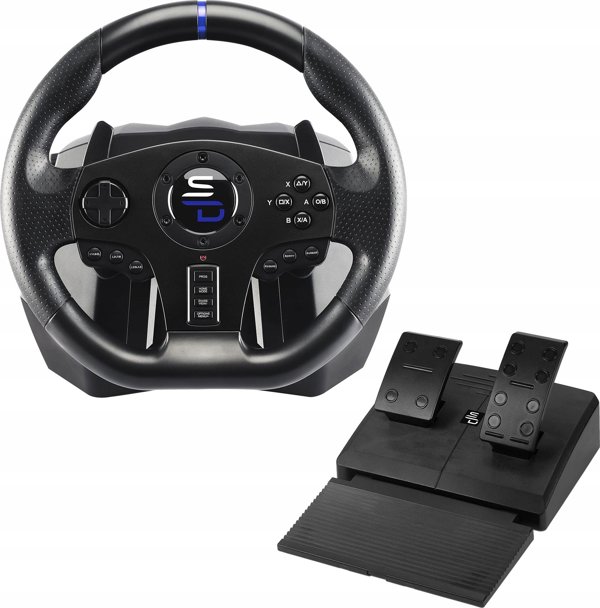 Subsonic Superdrive SV750 Drive Pro Sport Τιμόνι με Πεντάλ & Λεβιέ Ταχυτήτων, Δόνηση, 270° Rotation για PS4, Xbox Series X/S, Xbox One, Switch & PC