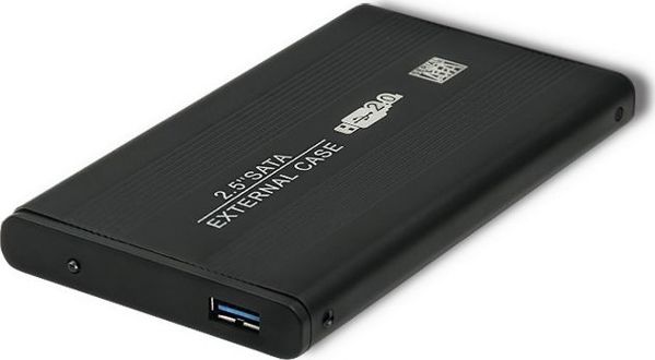 Θήκη QOLTEC QOLTEC Θήκη αλουμινίου για δίσκους HDD/SSD 2.5 SATA3 | USB 2.0| Μαύρο