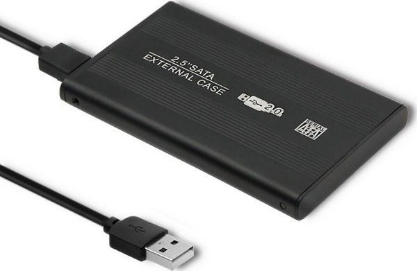 Θήκη QOLTEC QOLTEC Θήκη αλουμινίου για δίσκους HDD/SSD 2.5 SATA3 | USB 2.0| Μαύρο