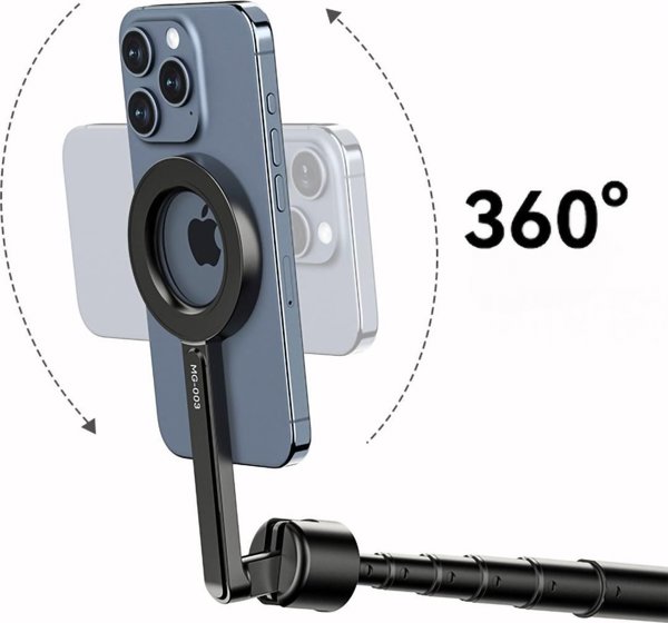 Kijek SELFIE Stick Statyw 1.36m na Magnes MagSafe Telefon Smartfon + PILOT / MG-003 PRO