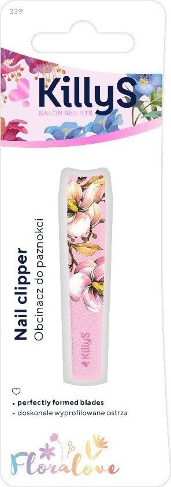 Killys Floralove Νυχοκόπτης Νυχιών, Απαλό Ροζ, Εργονομικός Σχεδιασμός