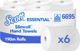 Kimberly-Clark Scott Slimroll Χαρτοπετσέτες σε Ρολό, Λευκές, 6 Ρολά, 190m