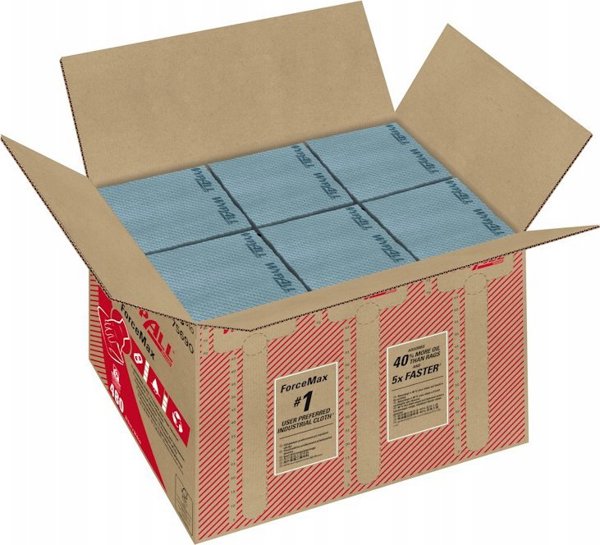 Kimberly-Clark Kimberly-Clark Wypall Forcemax - Πανί καθαρισμού σε κομμάτια, πτυσσόμενο, γκρι - 480 κομμάτια