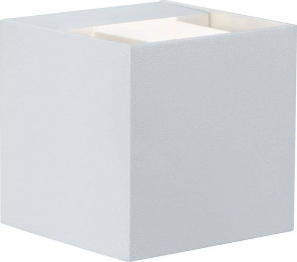 Φωτιστικό τοίχου Paulmann Εξωτερικό φωτιστικό Cybo LED 2x3W 230V IP65 τετράγωνο 80x80mm Λευκό Αλουμίνιο (PL18001) - Paulmann