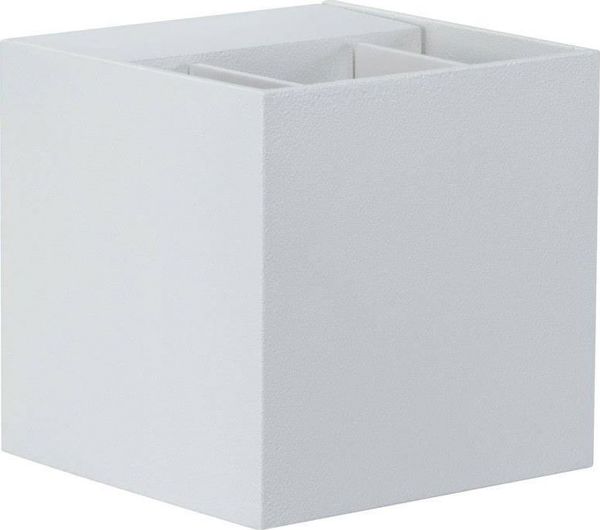 Φωτιστικό τοίχου Paulmann Εξωτερικό φωτιστικό Cybo LED 2x3W 230V IP65 τετράγωνο 80x80mm Λευκό Αλουμίνιο (PL18001) - Paulmann