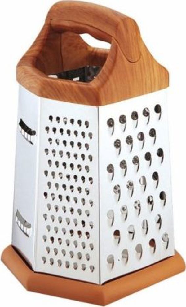 Τρίφτης KingHoff KH-4081 6 Όψεων από Ανοξείδωτο Ατσάλι, 20cm
