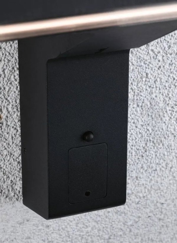 Φωτιστικό Τοίχου Paulmann ITO οριζόντιο IP44 7W 3000K αισθητήρας PIR+ λυκόφως χρώμα ανθρακί