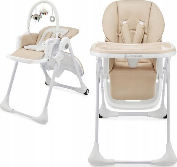 KINDERKRAFT Καρεκλάκι φαγητού TUMMIE μπεζ