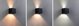 Φωτιστικό τοίχου Paulmann CYBO LED SH Zigbee RGBW+ 2x2.5W 2000K-6500K 2x150lm IP44 100x100mm 230V ανθρακί / αλουμίνιο