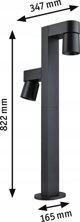 Φωτιστικό Τοίχου Paulmann Εξωτερικός Φωτισμός KIMU LED 2X8W 2X750lm 3000K IP44 230V ανθρακί αλουμίνιο