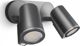 Επιτοίχιο φωτιστικό Steinel 15W Spot DUO LED φωτιστικό με αισθητήρα ανθρακί (ST058647) - Steinel