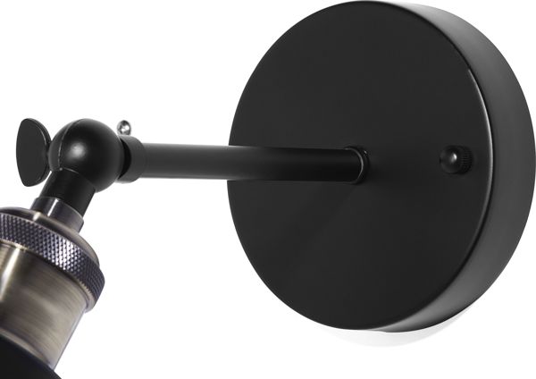 Beliani Σετ 2 Φωτιστικά Τοίχου LOVAT, Μαύρο Γυάλινο Design με Ορειχάλκινες Λεπτομέρειες