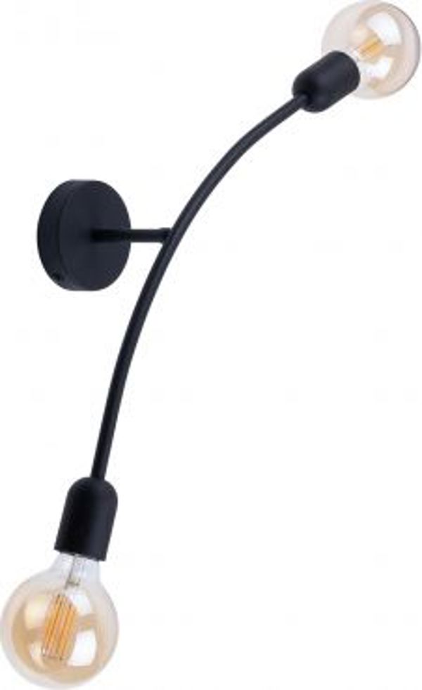 TK Lighting HELIX 2721 Επιτοίχιο Φωτιστικό, 2x E27, Μέταλλο, Μαύρο, Μινιμαλιστικό