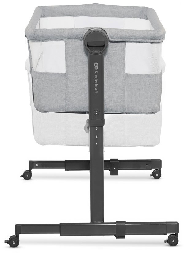 KINDERKRAFT co-sleeper Neste Up 2 LIGHT GREY, KLNEUP02LGR0000