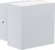 Φωτιστικό τοίχου Paulmann Cybo LED 2x3W 230V IP65 τετράγωνο 100x100mm Λευκό Αλουμίνιο (PL18003) - Paulmann