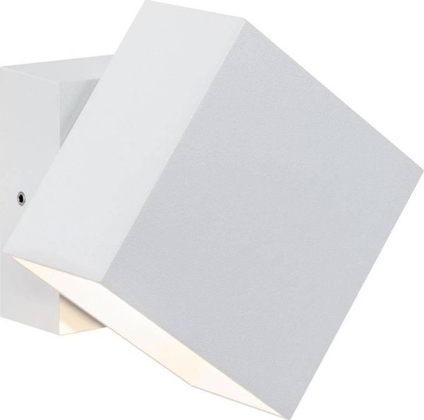 Φωτιστικό τοίχου Paulmann Cybo LED 2x3W 230V IP65 τετράγωνο 100x100mm Λευκό Αλουμίνιο (PL18003) - Paulmann