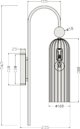 Κλασικό απλίκα Light Prestige Piega LP-939/1W white για υπνοδωμάτιο λευκό